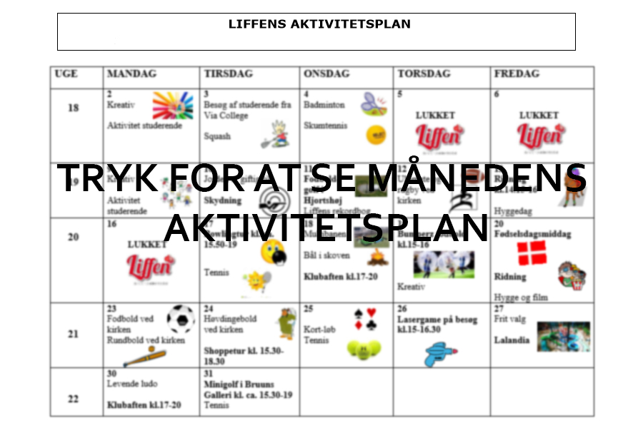 Aktivitetsplan april 2025